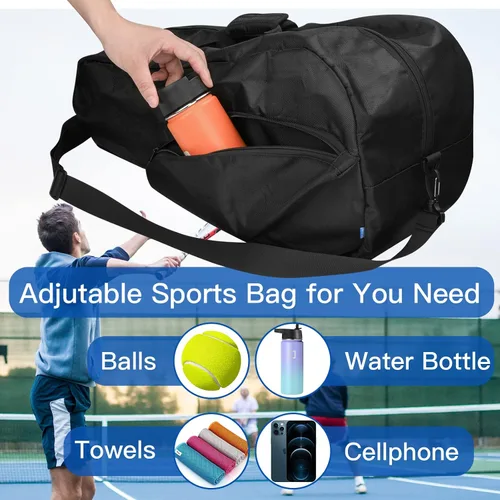 Vista 4 de Xxerciz 3 bolsas de tenis de raqueta, bolsas de tenis ligeras para mujeres y hombres para sostener raqueta, bolsa de cubierta de raqueta de tenis