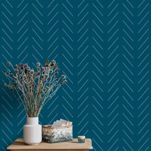 Vista 13 de Orainege - Papel de colgadura adhesivo negro y blanco con diseño de espina de pescado, papel de contacto para baño, 17.7 x 78.7 pulgadas, papel