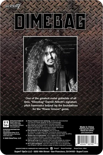 Vista 5 de Super7 Dimebag Darrell Figuras de Reacción Ola 01 - Dimebag Darrell (Culprit) Figura de Acción