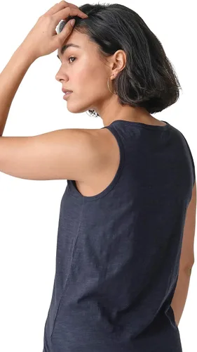 Vista 3 de Ellos Camiseta sin mangas de punto Henley de talla grande