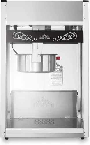 Vista 5 de Olde Midway Máquina comercial para hacer palomitas de maíz con hervidor extra grande de 16 onzas, color negro