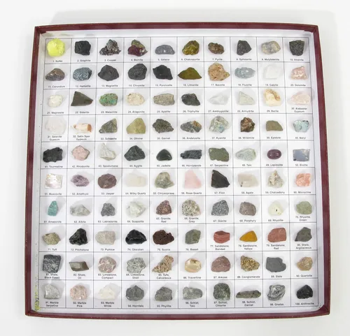 Vista 3 de American Educational The U.S. Mounted Rocks and Minerals Collection (paquete de 100)