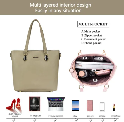 Vista 231 de 2E-youth - Bolsas y carteras de diseño para mujer, bolso de hombro, bolsa de mano