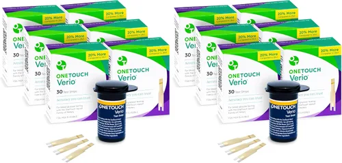 Vista 9 de OneTouch Verio - Tiras de prueba para diabetes, paquete de 60 unidades, para monitor de azúcar en sangre, pruebas de autoglucosa en el hogar, 2