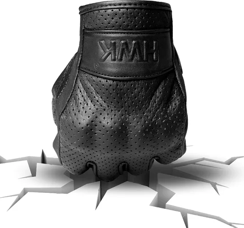 Vista 2 de HWK – Guantes de cuero para motocicleta para hombre, motocross, motocicleta, táctica, motociclista, para conducir, carreras