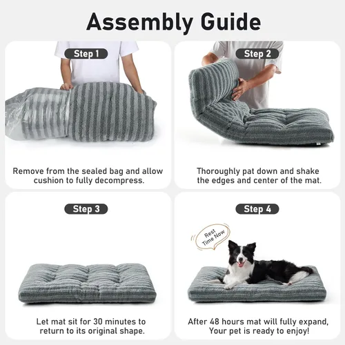 Vista 8 de FURTIME Cama lavable para perros de tamaño mediano, camas de lujo