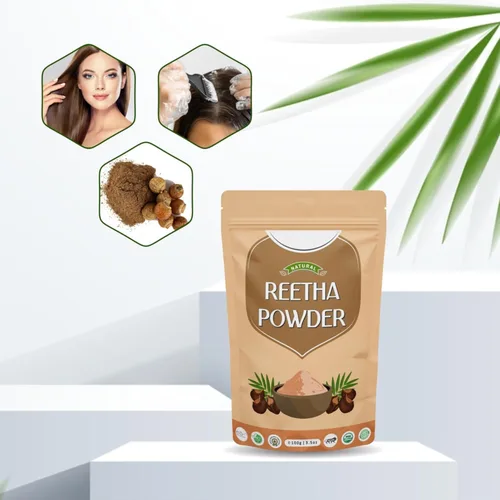 Vista 4 de RG Pure & Natural Reetha (Aritha, Nuez de jabón) en polvo para el cuidado del cabello, 3.5 onzas