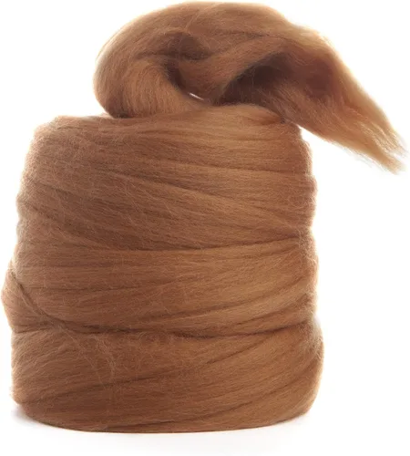 Vista 2 de Desert Breeze Distributing – 100% lana merino natural Roving, lana para hilar, hilo de tapiz, fieltro de aguja, fieltro húmedo, hilado grande, 19