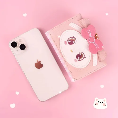 Vista 9 de BelugaDesign Monedero Kawaii Bolsa de monedas de dibujos animados pastel para mujer
