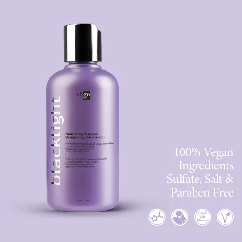 Vista 3 de Oligo Professional Blacklight Champú nutritivo Sin parabenos Hidratación hidratante Extensor de color vegano