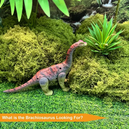 Vista 6 de EKU Juguetes de Dinosaurio Pterodáctilo con Aleteo de Alas Juguete Eudimorphodon, Cabeza se Mueve Ataca Brachiosaurus Styracosaurus Figuras