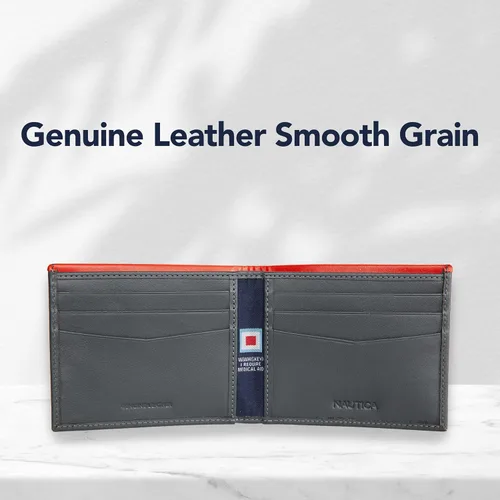 Vista 5 de Nautica Pop Color Leather Bifold Wallet
