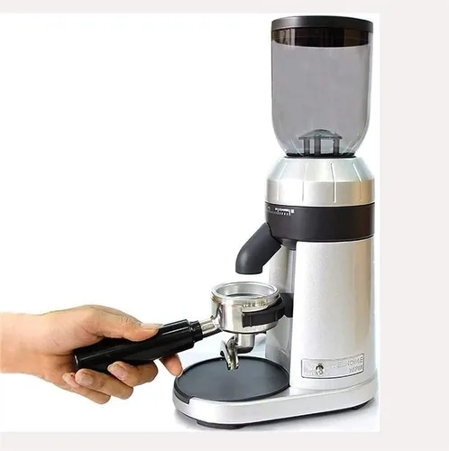 Vista 3 de Molinillo de café eléctrico, molinillo de café de rebabas, molinillo de grano de café ajustable para expreso, café de goteo, prensa francesa y café