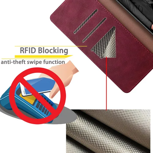 Vista 12 de SUANPOT Funda de piel tipo cartera para Samsung Galaxy S20+/S20 Plus de 6.7 pulgadas (sin S20 6.2 pulgadas/S20 Ultra 6.9 ") con tarjetero RFID