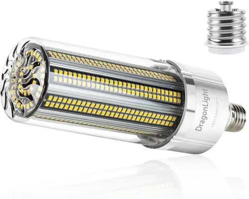 Vista 11 de DragonLight Bombilla LED de maíz de 50 W (equivalente a 350 vatios) E26/E39 Lámpara LED con base de Mogul grande 6000K Luz diurna 6,000 LM