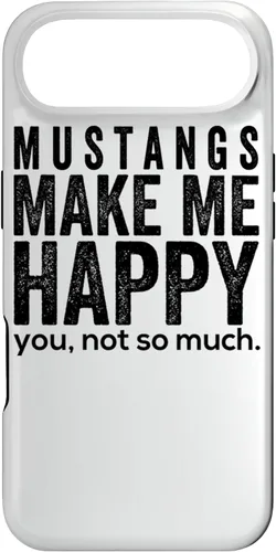 Vista 26 de Funda de regalo para iPhone 13 Pro Mustangs make me happy you not so much funny Horse