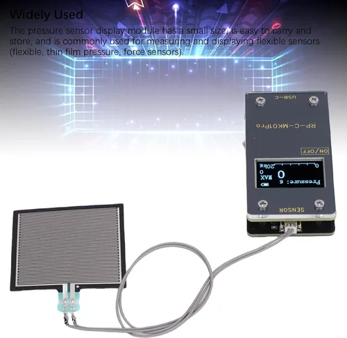 Vista 7 de Hilitand Módulo de pantalla del sensor de presión Sensor de presión de película fina con pantalla 44.1 lbs Recopilación de datos visuales de alta