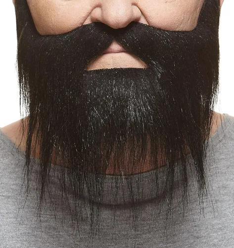 Vista 77 de Mustaches Self-Adhesive Stick On Fake Handlebar for Adults Negro