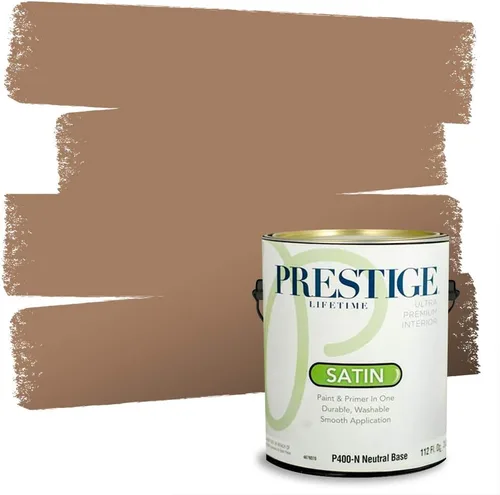 Vista 144 de PRESTIGE Pintura exterior e imprimación en uno, bronceado Aberdeen, plano, 1 galón
