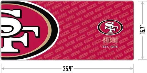 Vista 2 de YouTheFan - Alfombrilla de escritorio de la serie de logotipos de la NFL