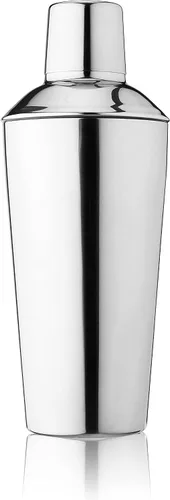 Vista 12 de True Contorno - Coctelera de acero inoxidable con colador de 8.5 onzas, coctelera con tapa y colador, coctelera de bebidas mixtas, coctelera de licor
