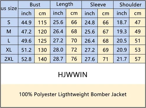 Vista 7 de HJWWIN Men's Slim Fit Lightweight Softshell Flight Bomber Jacket Spring Fall Coat with Pockets