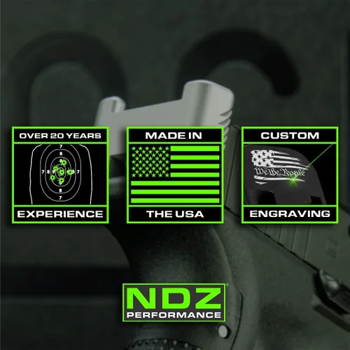 Vista 7 de NDZ Performance Enchufe de aluminio para Smith & Wesson Shield Plus 0.354 in - Elige