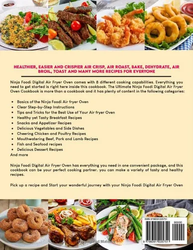 Vista 2 de The Ultimate Ninja Foodi Digital Air Fryer Oven Cookbook 1900 Days Affordable, Easy and Delicious Recipes for Beginners to Bake, Air Fry, Broil