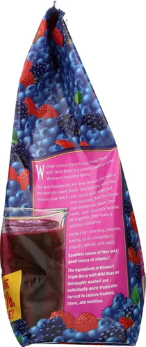 Vista 6 de Wymans Triple Berry, 3 libras (paquete de 1) - Arándanos silvestres, moras y frambuesas