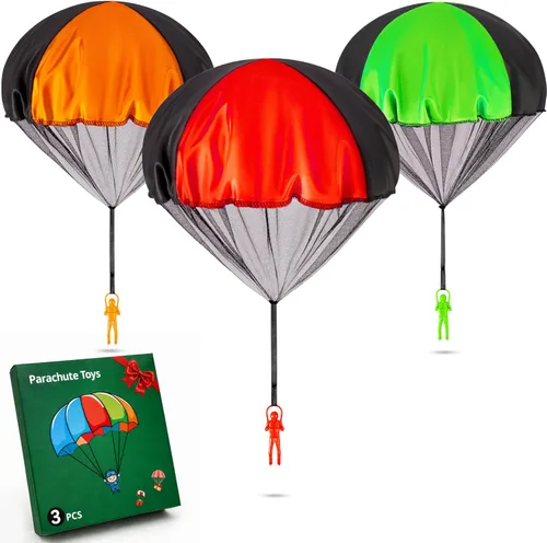 Vista 9 de Yeeeasy Juguetes de paracaídas sin enredos para niños, juego de vuelo al