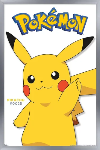 Vista 9 de Trends International Pokémon - Póster de pared de la serie Pikachu Feature Series, 14.72 x 22.37 pulgadas, versión enmarcada de madera de granero