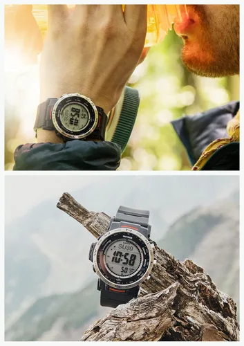 Vista 4 de Casio PRW-35-1AJF Línea de escalador PRO Trek Importación de Japón Modelo de mayo de 2023, Negro -, Moderno
