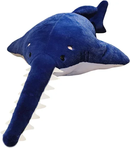 Vista 11 de ELAINREN Almohada de felpa realista Hammerhead ultra suave con cabeza de martillo y tiburón, cojín relleno/39.37 pulgadas