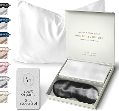 Vista 50 de FUNDA DE ALMOHADA DE SEDA DE MORERA 100% SUNDAYSILKS™, Fundas de almohada de seda para cabello y piel, Superior a la funda de almohada de satén