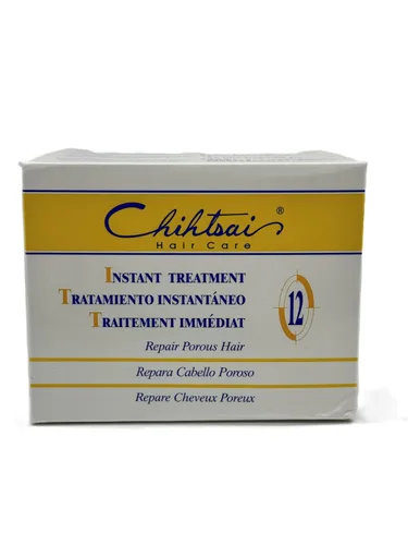 Vista 6 de Chihtsai Tratamiento instantáneo No. 12, acondicionador reparador de cabello poroso (con elegante peine de cola de acero) proteína de seda
