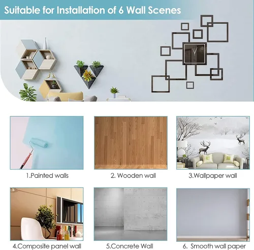 Vista 6 de Reloj de pared 3D DIY para decoración de sala de estar, moderno, silencioso, sin tictac, gran creatividad, sin marco, relojes de pared acrílicos