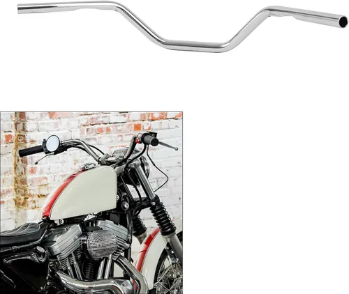 Vista 4 de TCT-MOTORPARTS Cromo 5 '' Rise Bar Ape Hanger Manillar 1 pulgadas 1 "0.984 in Ajuste Para Harley Softail Sportster 883 1200 XL Dyna Low Rider