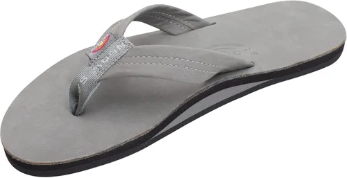 Vista 16 de Sandalias Rainbow para hombre de una sola capa de cuero Premier Cafe