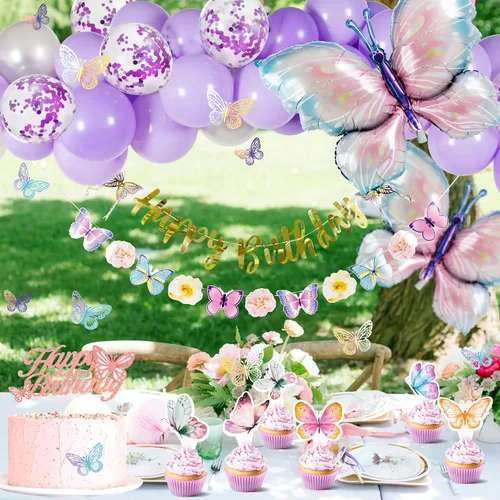 Vista 8 de Little Cutie Decoraciones para Baby Shower, Suministros para Fiesta de Baby Shower con Tema Naranja, con Globos Naranjas, Adornos para Cupcakes