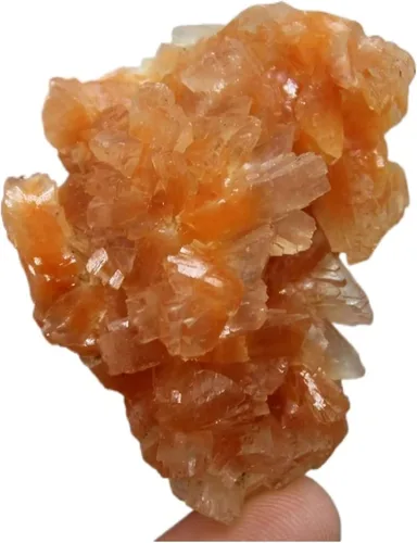 Vista 7 de Minerales Piedras de cristal de apofilita naranja natural Ensayo o cristal Piedras de cristal y cristales Decoración de piedras de cristal de cuarzo