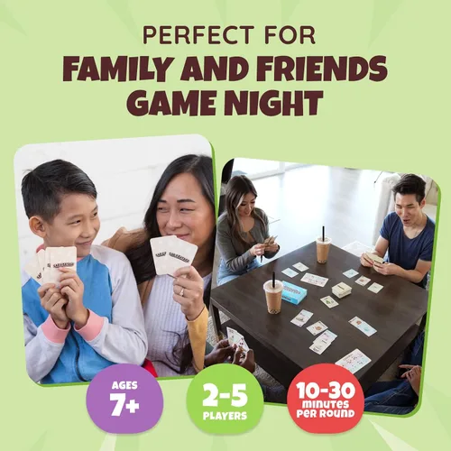 Vista 2 de Sabobatage: El juego de cartas Boba Juego de fiesta fácil y familiar Juegos de cartas para adultos, adolescentes y niños 2-5 jugadores