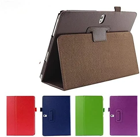 Vista 2 de Funda compatible con Samsung Galaxy Tab S T800 T805 10.5" de piel sintética para tablet (color negro)