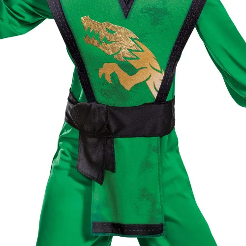 Vista 4 de Disfraz de Lloyd para niños overol de lujo con temática de Lego Ninjago Legacy para niños