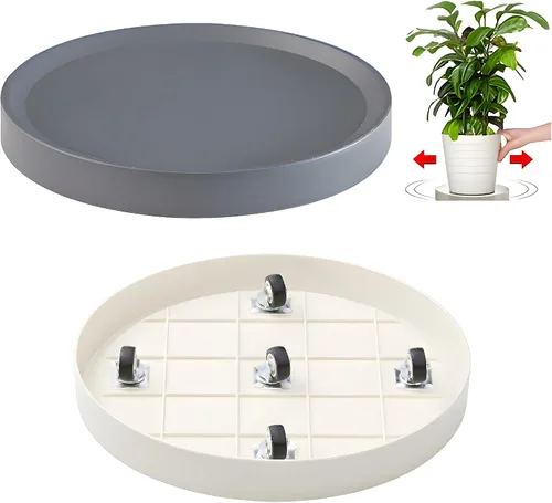 Vista 8 de Organizador de plantas de 10 pulgadas con ruedas ocultas, paquete 10 INCH