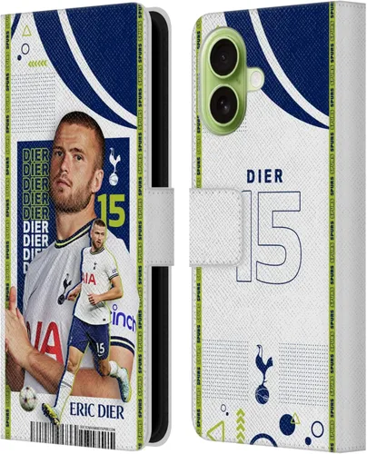 Vista 19 de Head Case Designs Officially Licensed Tottenham Hotspur F.C. Cristian Romero 2022/23 First Team Leather Wallet Case Compatible with Apple iPhone 11