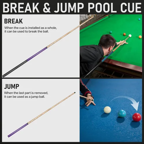 Vista 4 de Kmise Taco de piscina Break Jump 2 en 1, 23/25/28oz, punta profesional de Púrpura