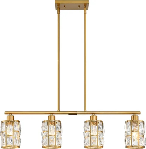 Vista 20 de MEXO Lámpara colgante de cristal moderna de 2 piezas con acabado mate negro, iluminación colgante, candelabro de cristal para sala de estar, cocina