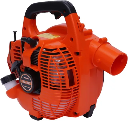 Vista 8 de Soplador de hojas de mochila 25.4CC 2 tiempos alimentado a gas jardín patio ventilador limpio 275 CFM, 750W 7500RPM, motor de refrigeración por