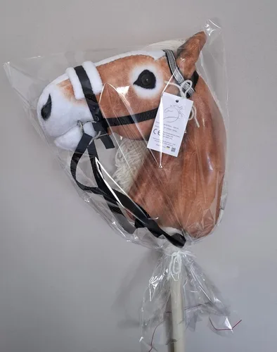 Vista 5 de Caballo de Pasatiempo Realista con Cabezada - Caballo Haflinger A3 en Palo