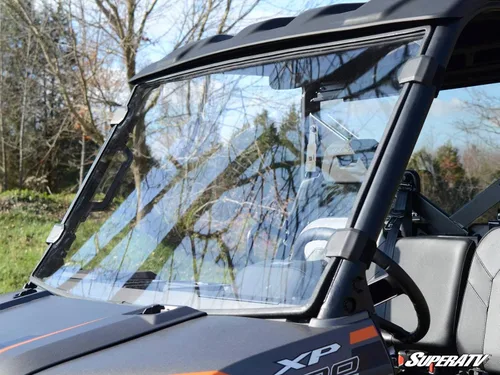 Vista 5 de Parabrisas SuperATV de tamaño completo para Polaris Ranger XP 1000 2017+ (ver ajuste) Policarbonato de 1/4 pulgadas de grosor resistente a